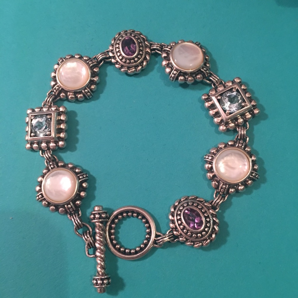 Sterling Silver Bracelet Gem Artisan Collection - Picture 2 of 8